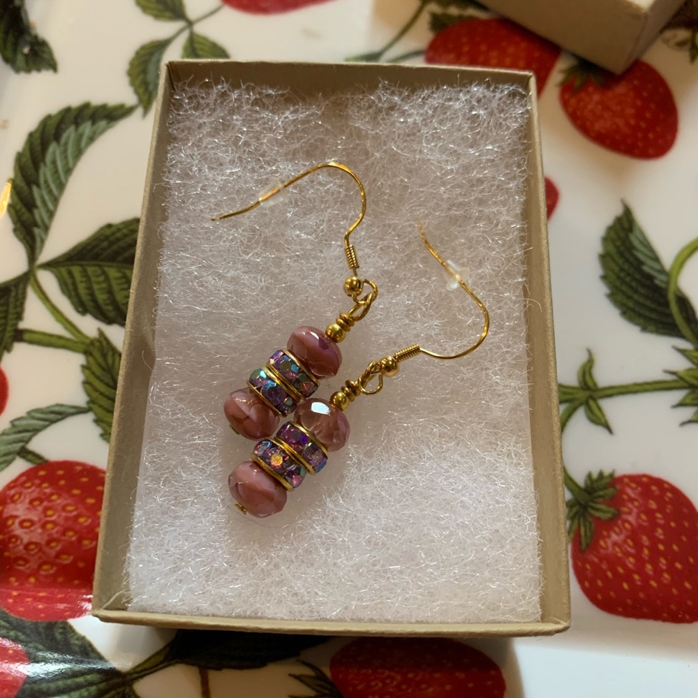 Pink earrings💕